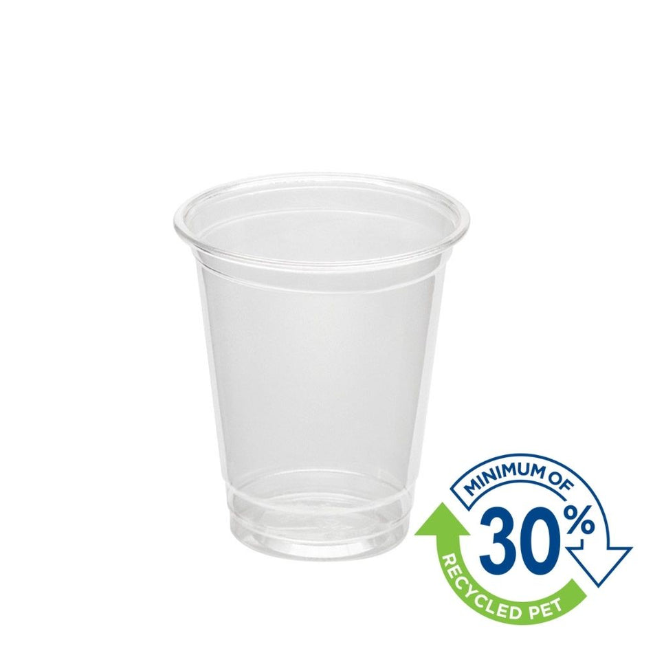 245mL/8oz Plastic Cup - Made with 30% Recycled PET - 1000 Cups