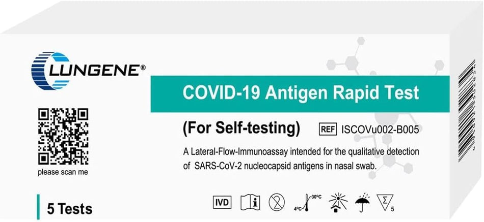 Rapid Antigen Self Test Kits Nasal Swab for COVID-19 - (Pack of 5)