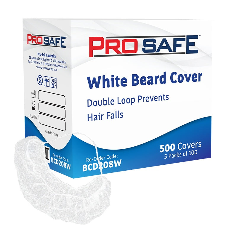 Beard Covers - White (5 Packs of 100)