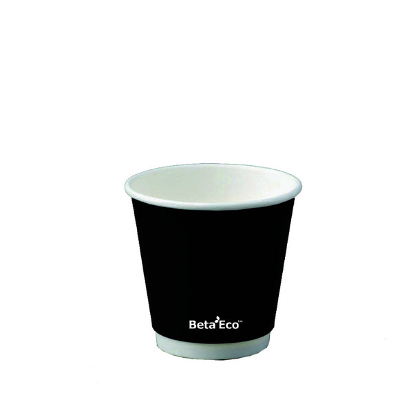 8oz Black Double Wall Coffee Cup - (500)