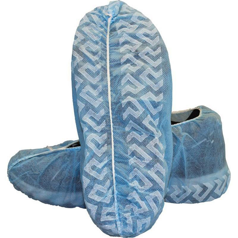 Premium 40gsm Non-Woven PP Non-Skid Shoecover 17x41cm - Blue