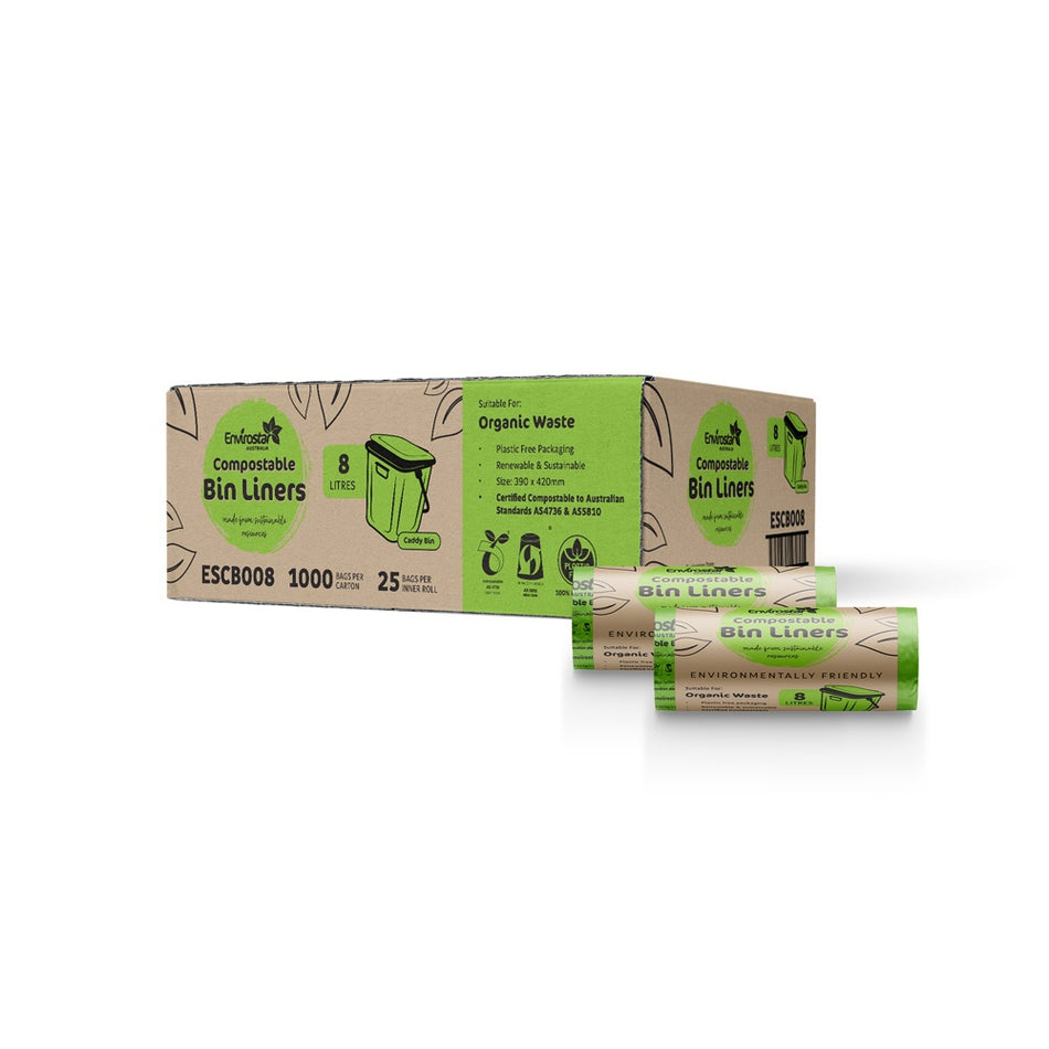 FOGO Compostable Bin Liners 8L to 240L Available - AS4746 AS5810