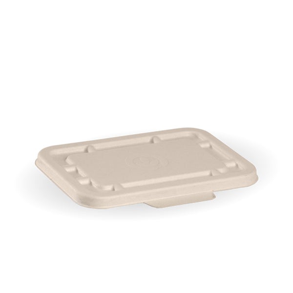 500ml & 600ml Natural Plant Fibre Takeaway Lid - (50)