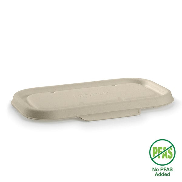 750 & 1,000ml Natural Bio Cane Takeaway Lid - (500)