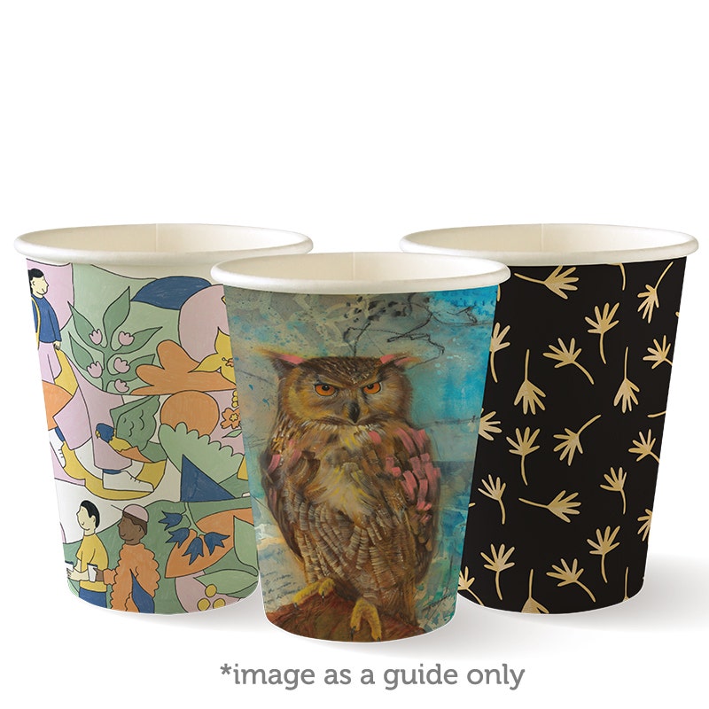 390ml / 12oz (90mm) Art Series Single Wall BioCup - (1000)
