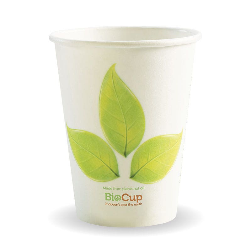 390ml / 12oz (90mm) Leaf Single Wall BioCup - (1000)