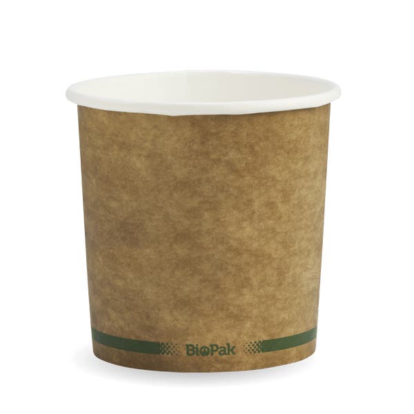 740ml / 24oz Kraft BioBowl - (500)