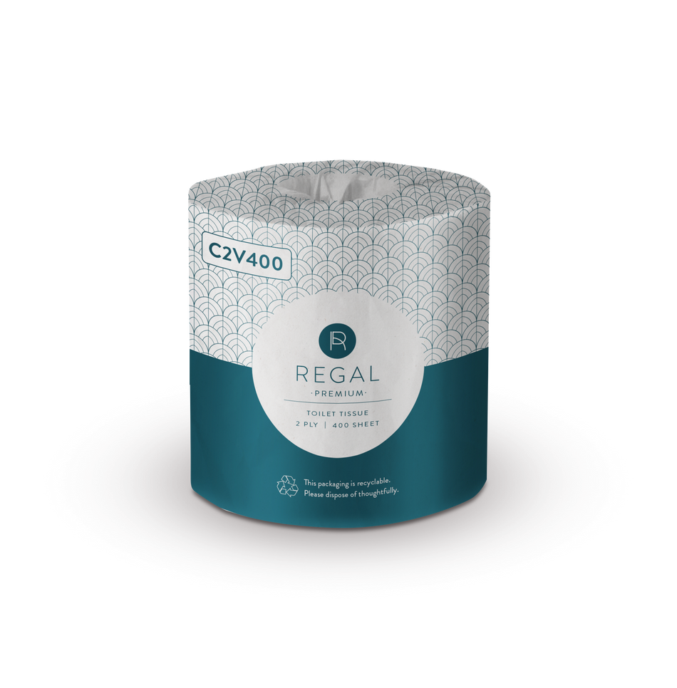 Premium 2 Ply Toilet Tissue- (48 Rolls of 400 Sheets )