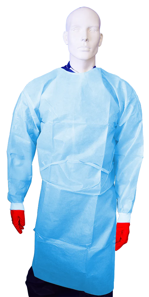 Mediflex AAMI Lv3 Impervious Disposable Isolation Gown, 50s
