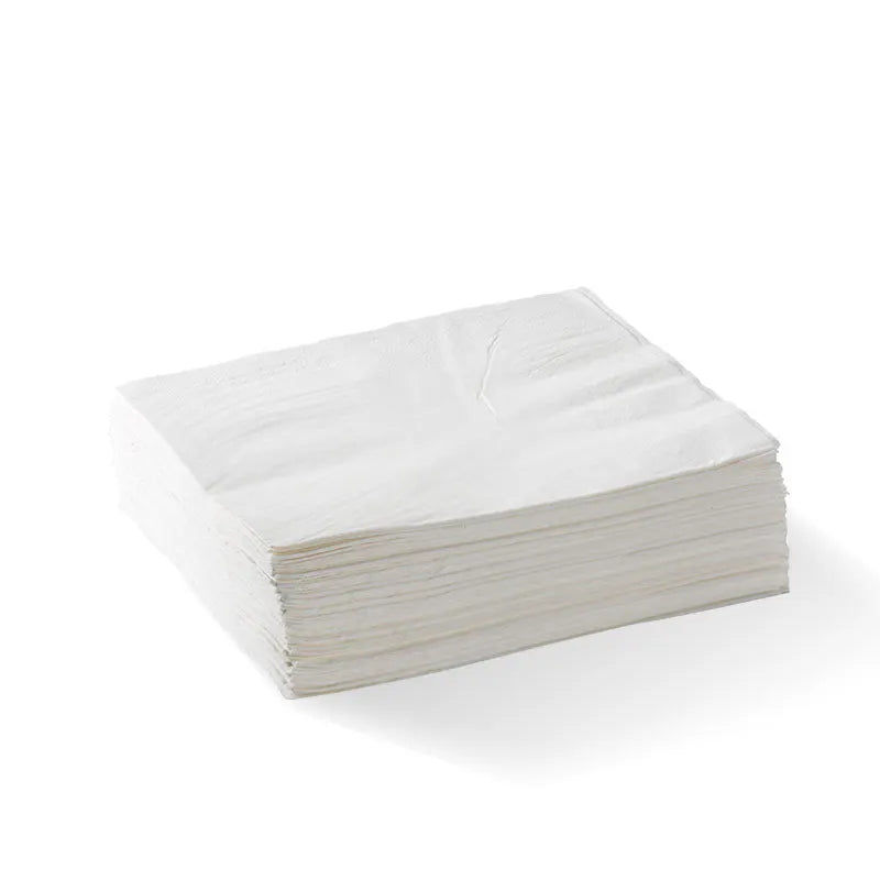 Bionapkin 2 Ply 1/4 Fold Lunch Napkin 300x300mm - White (20 Packs of 100 Napkins)